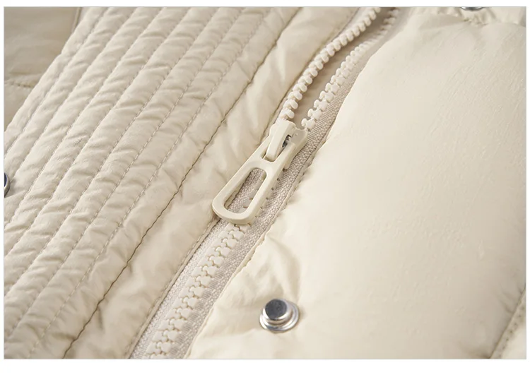 Down Jacket Women Medium Length Loose New Textured Warm Winter Wear