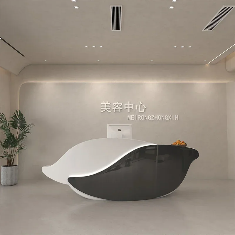 Standing Front Reception Desks Register Lectern Modern Futuristic Reception Desks Mobile Bureau Meuble Minimalist Furniture