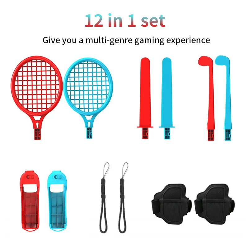 12 In 1 Switch Sports Accessories Bundle Kit for Nintendo Switch Sport Game Joycon Controller NS 12 In 1 Switch Sports Accessories Bundle Kit for Nintendo Switch Sport Game Joycon Controller NS