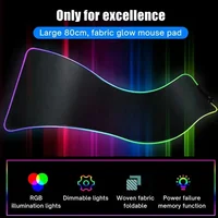 RGB Pc Gamer S-Star Treks Keyboard Expansion Mouse Pad LED Glowing Mat Rubber Backlight Gaming Computer Laptop Home Office Setup - Image 4