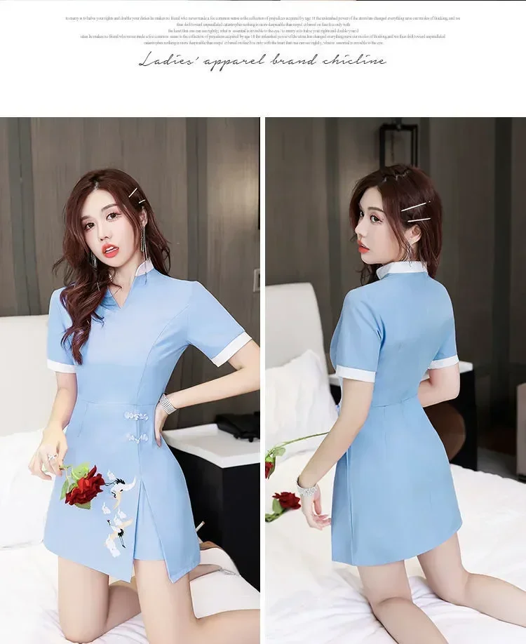 

Beauty Summer Workwear Clothing Dress Massage Short Women's Esthetic Beautician Salon Sleeve Hotel Spa Waitress Uniform
