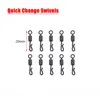 10 Set Carp Fishing Accessories Helicopter Hair Rig Tackle Kit Anti-tangle Sleeve QC Fishing Swivel Lead Clip For Fishing Tool 4