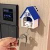 Wall White Dog Key Holder Creative Doghouse Car Key Storage Rack Shiro Puppy Keychain Shelf House Decoration Entrance Organizer 1