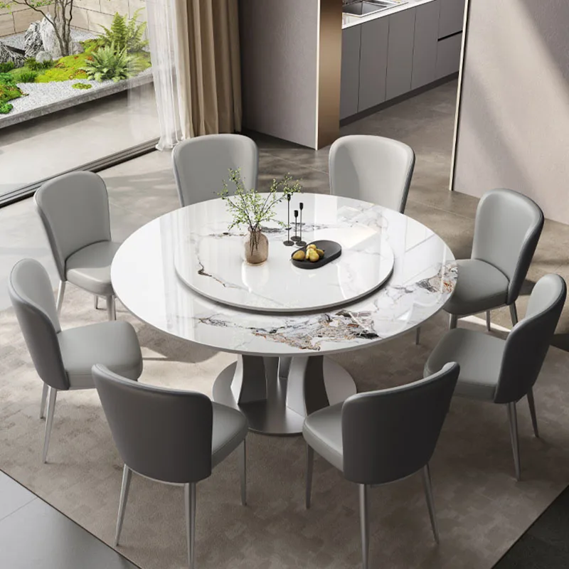 

Salon Round Dining Tables Coffee Restaurant Nordic Marble Dining Tables Luxury Modern Muebles Para El Hogar Kitchen Furniture