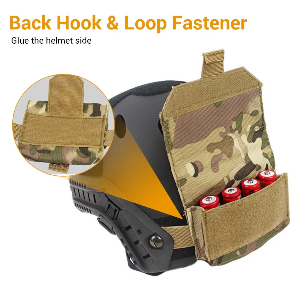 Contrepoids Airsoft Sac Contrepoids Tactique Pour Casque - Poche De Lestage Réglable OPS, BJ, PJ, MH Casque Ops Core