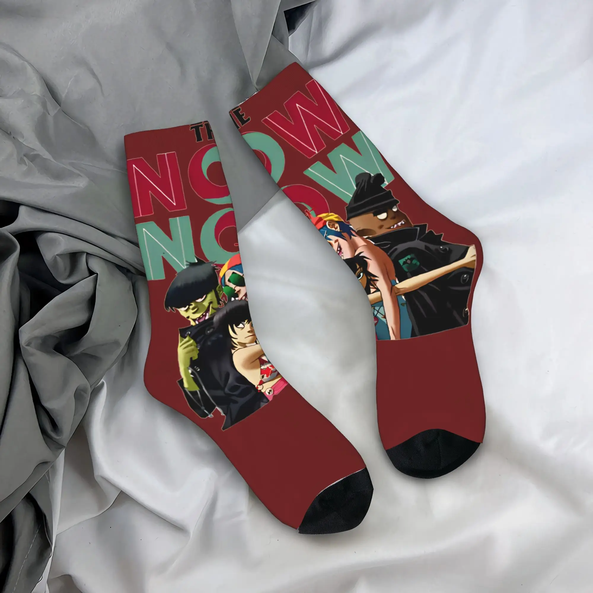 Gorillaz Autumn Rock Band Fun High-Quality Anti-Skid Skate Socks