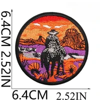 Hemp Rope Embroidered Patch – Western Bounty Hunter Cow Head Iron-On Cloth Sticker for Denim, Bags & DIY Decoration - Image 4