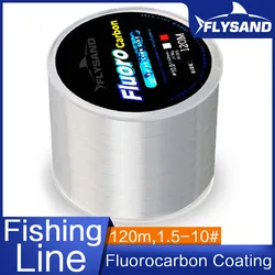 Premium Fluorocarbon Coated Fishing Leader Line - Sinking & Durable, 7.15lb-45lb - 4.5 - 0.35mm-21.34lb