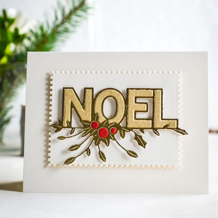 Metal Cutting Dies 2025 English Merry Christmas Letter Phrase Word For Scrapbook paper craft knife mould blade punch stencil