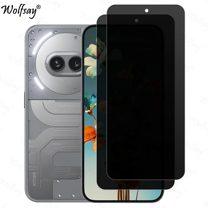 Anti-Spy gehärtetes Glas für Nothing Phone 2a Plus Sichtschutz-Displayschutz Nothing Phone 2-Glas für Nothing Phone 2a Plus Glas