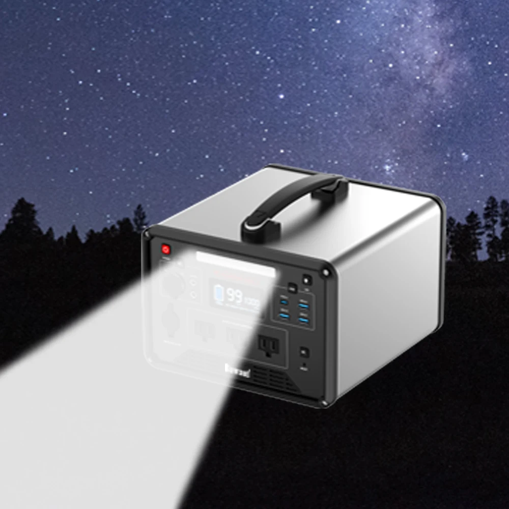 태양 에너지 시스템 1000W 1000Wh 휴대용 발전소, LifePO4 배터리 오프 그리드 충전식 ups 야외
