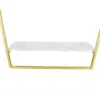 Commercial Wall Mounted Clothing Store Metal Gold Clothes Display Stand Boutique 6
