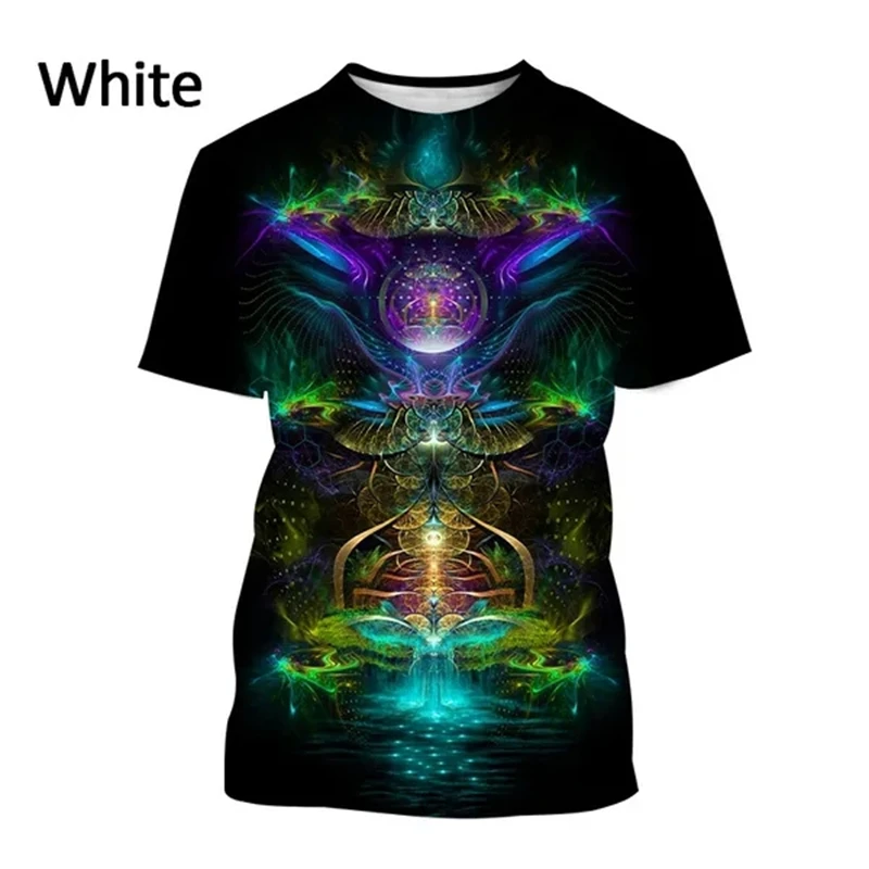 T-shirt homme imprimé 3d animal créatif style fluorescent_voghion.com