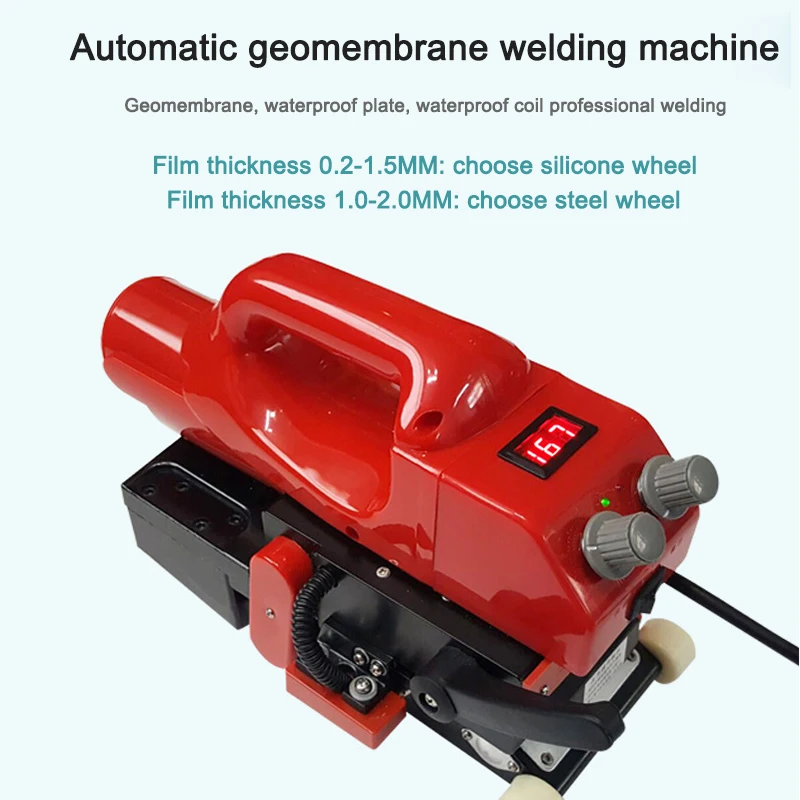 Полуавтоматический сварочный аппарат геомембрана, сварочный аппарат, подходит для ПВХ пластика, водонепроницаемая мембрана, дренажная доска, инструменты для пайки