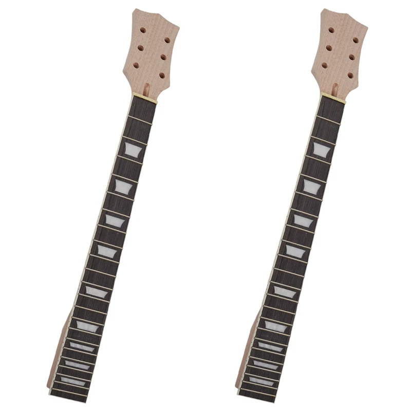 

2X 22 Fret Lp Guitar Neck Mahogany Rosewood Fingerboard Sector And Binding Inlay For Lp Electric Guitar Neck Replacement