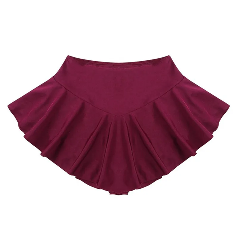Women Stretchy Tennis Skirt With Shorts Figure Skating Mini Skirt Dance Short Skirts Badminton Gymnastics Costume for Girls