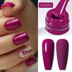 Vibrant Matte Red Gel Nail Polish - Long-Lasting Semi-Permanent Manicure Varnish, 10ml (CG092)