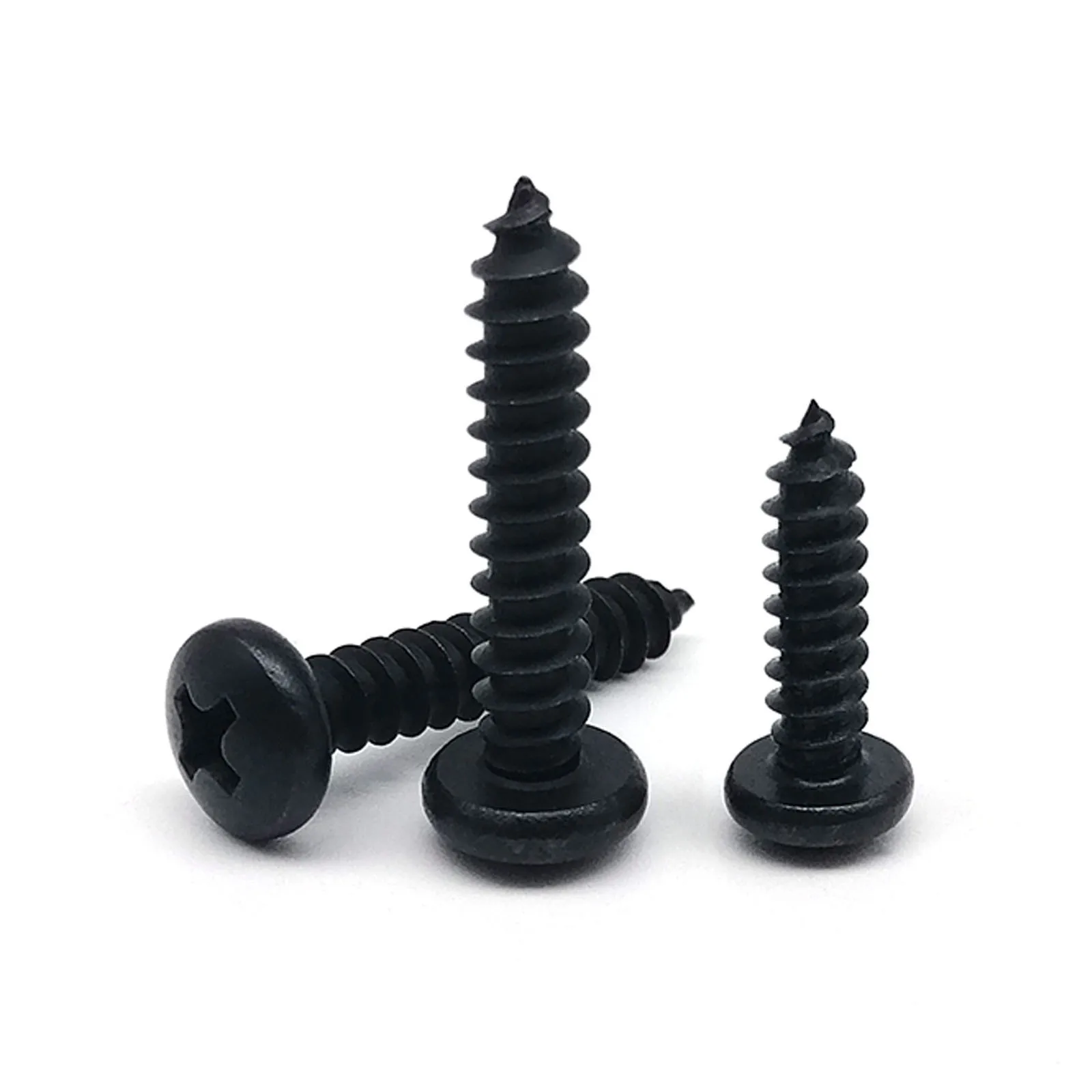304 Stainless Steel Cross Phillips Pan Round Head Self Tapping Wood Screw M1.4 M1.7 M2 M2.6 M3 M3.5 M4 M5 M6