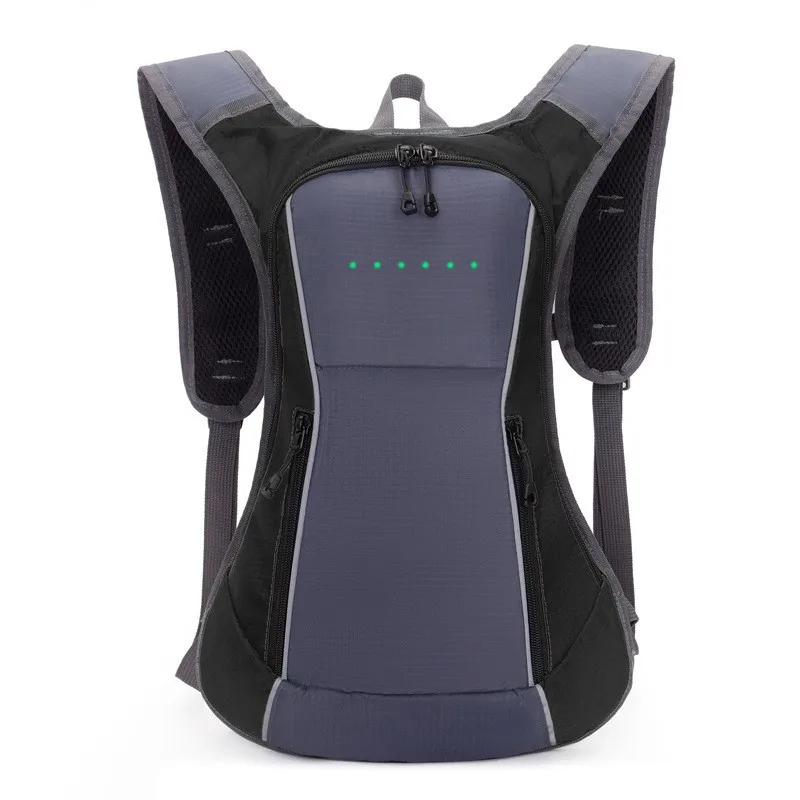Remote Control Lightweight LED Signal Light Backpack Warning Light Cycling Bag Reflective Turn Signal Outdoor Sport Safety Bag