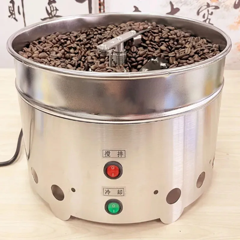 220V/1200g rotating coffee bean cooling plate cooler with dual fans and high suction household roasted bean cooling machine 5