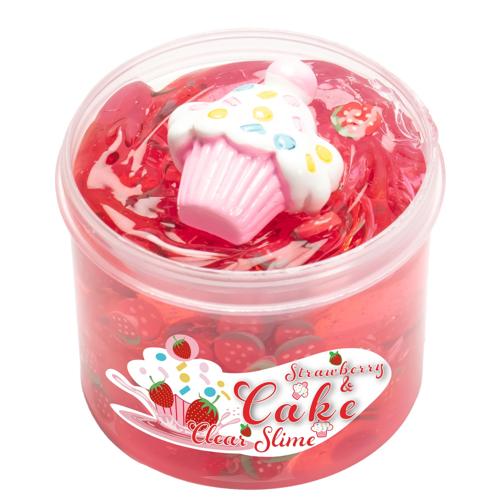 70ml Clear Crystal Slime Fake Candy Watermelon Peach Non Sticky Slime Soft Jelly Clay Bubble Slime Stretchy Putty Christmas Gift 5