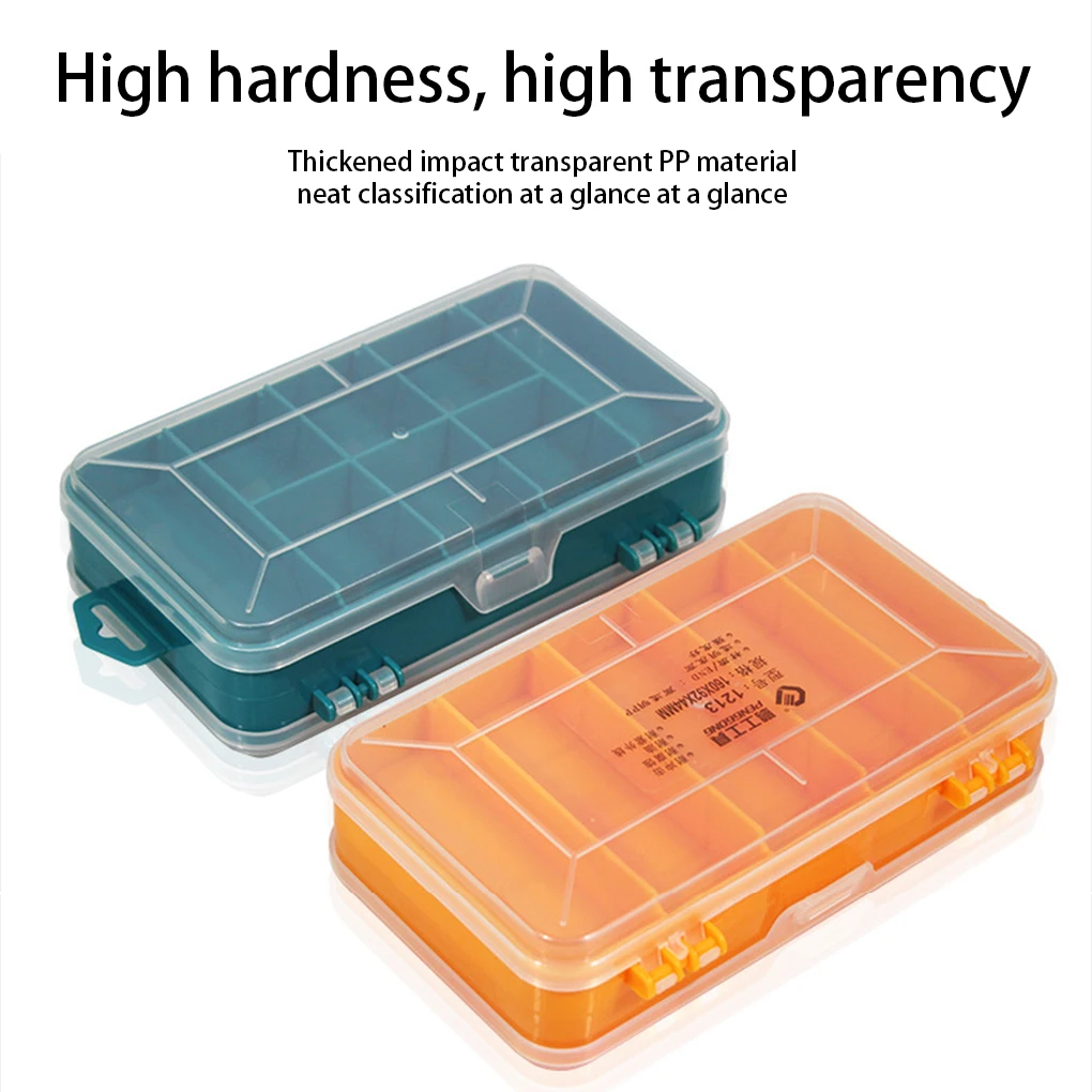 

Storage Box Lure Hooks Fasteners Bolts Nuts Baits Tackle Case Grids Hardware Organizer Household Container Reusable