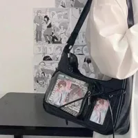 Sacs Ida transparents pour femmes, sacs à bandoulière japonais pour étudiantes, sacs à main de styliste pour femmes 5