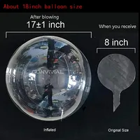 Handle Led Balloon With Sticks Luminous Transparent Helium Bobo Ballons Wedding Birthday Party Decorations Kid LED Light Balloon - Image 5