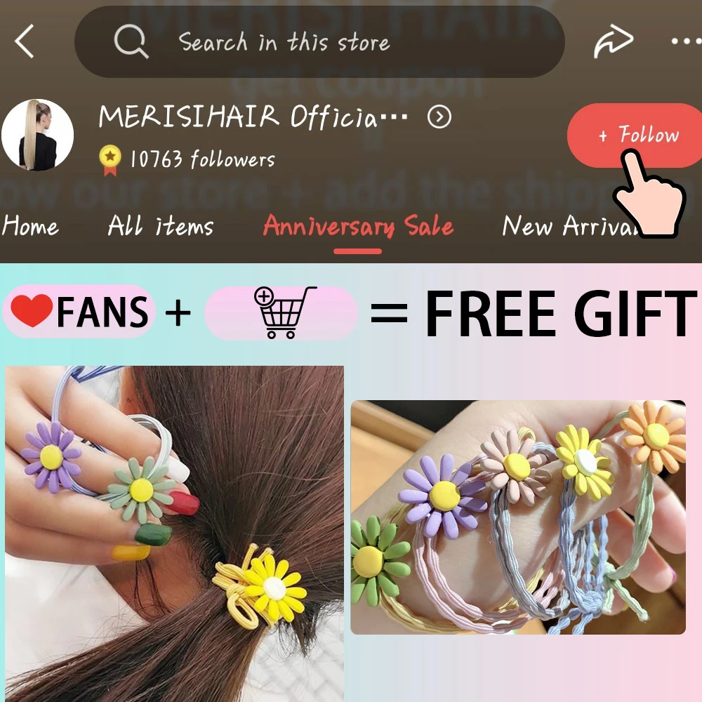 MERISIHAIR Synthetic Long Straight Wrap Around Clip In Ponytail Hair Extension Heat Resistant Pony Tail Fake Hair fake hair extensions