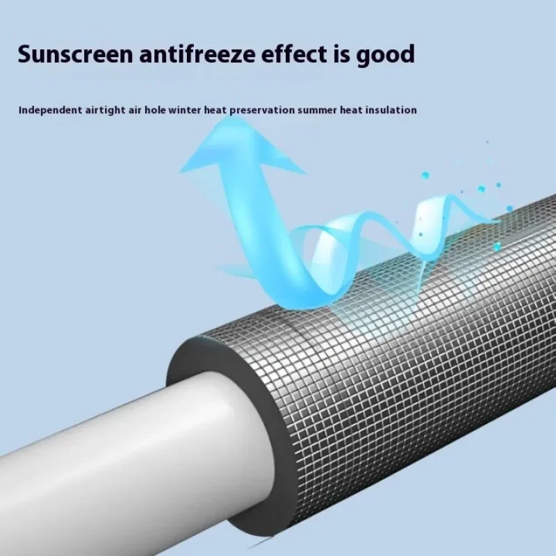 Open-style Self-adhesive Foam Pipe Insulation For Water Pipe Air-conditioning Aluminum Foil Insulation Sleeve Inner Dia 27mm