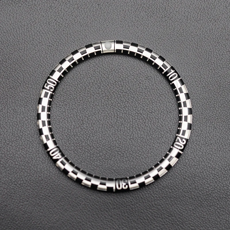 Premium 38x31.5 mm Resin and Aluminum Watch Bezel Insert
