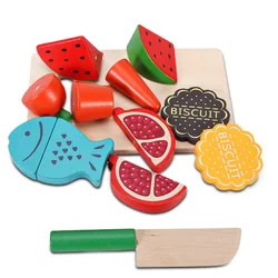 Jouet de cuisine pour enfants, coupe de fruits et légumes, ensemble de cuisine, fruits 