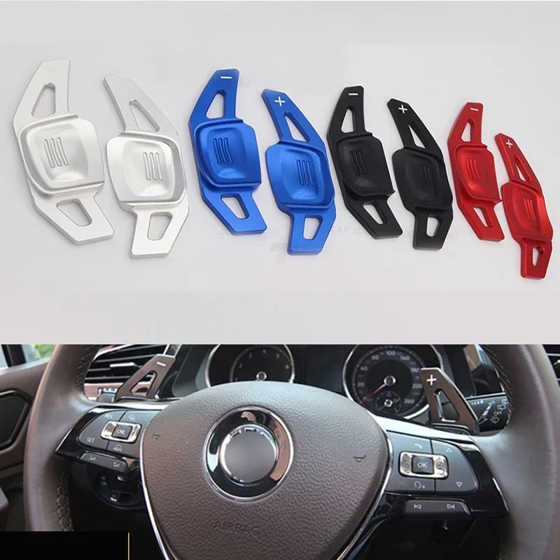 Carbon Fiber Paddle Shift Car Steering Wheel Paddle Extend DSG Direct Shift Paddle Cover 2X For VW TSI Golf8 MK8 TSI POLO MK6 Touareg Car Accessories