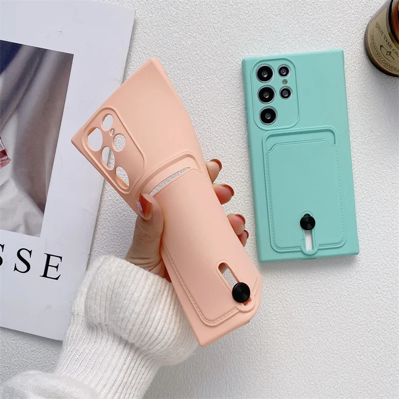 Liquid Silicone Wallet Card Holder Soft Case