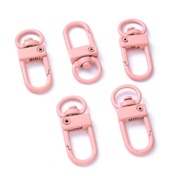 Set of 10 Elegant Gold and Silver Plated Lobster Clasp Hooks for Jewelry Making and Crafting (Watermelon powder)