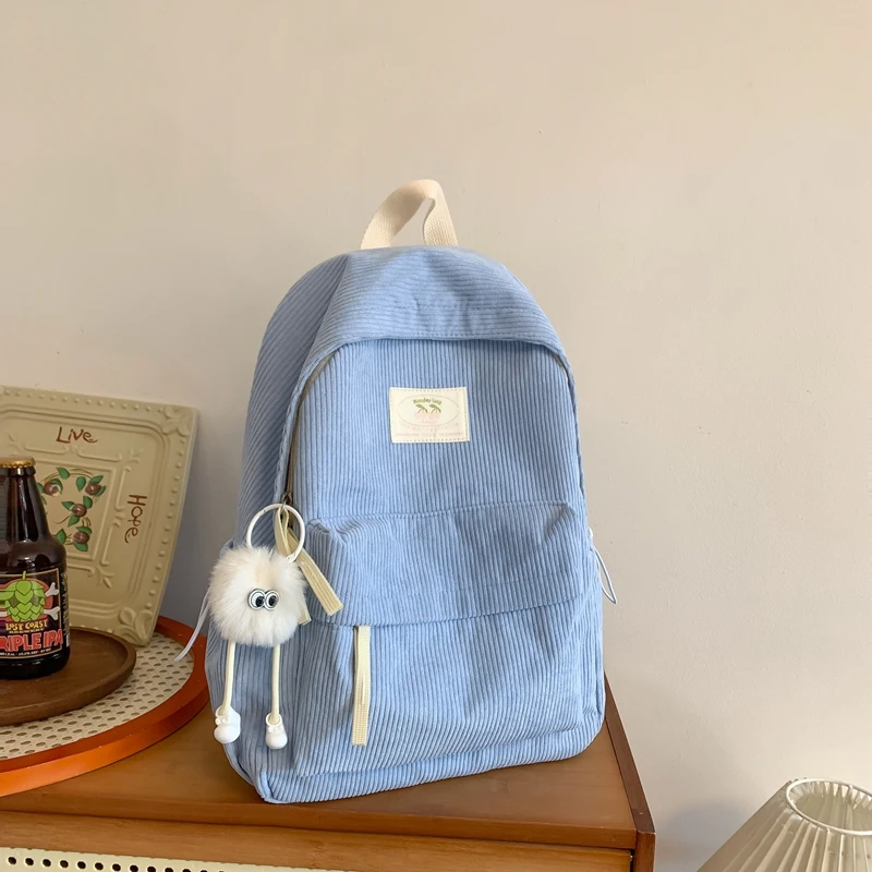 

Новинка, женская сумка, Высококачественный бархатный модный рюкзак на молнии, Лидер продаж 2024, повседневный Вместительный рюкзак, студенческий рюкзак