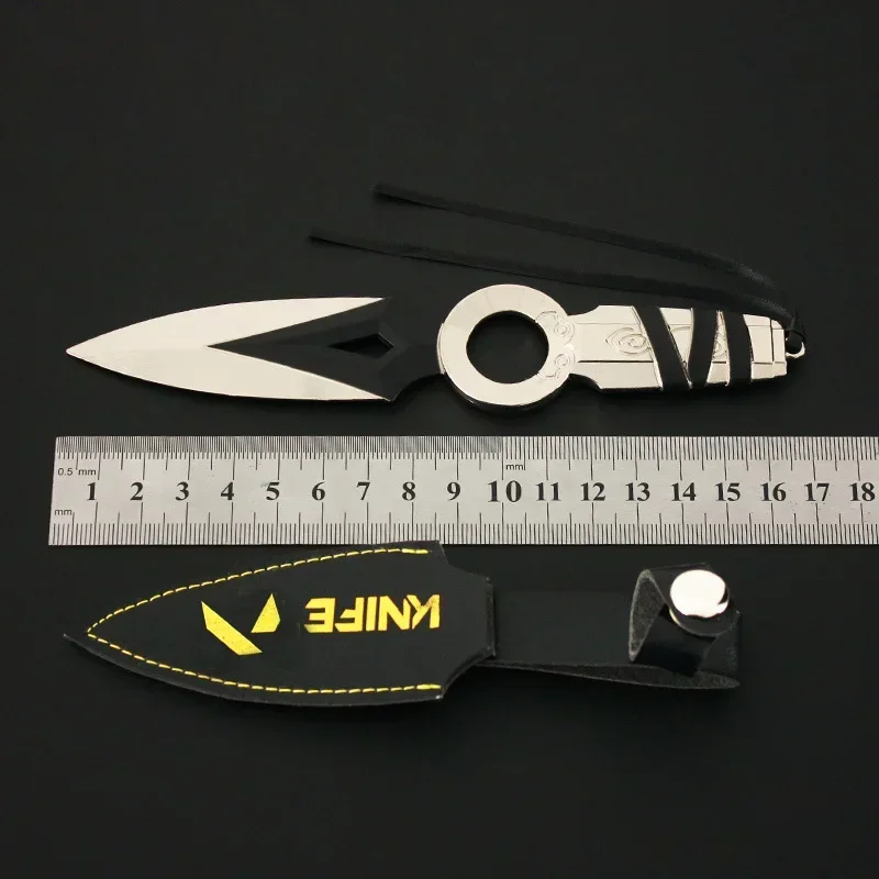 Valorant Weapon Butterfly Toys 17cm JETT Kunai Swrod Melee Weapon All Metal Game Peripheral Samurai Sword Home Ornaments Gifts 5