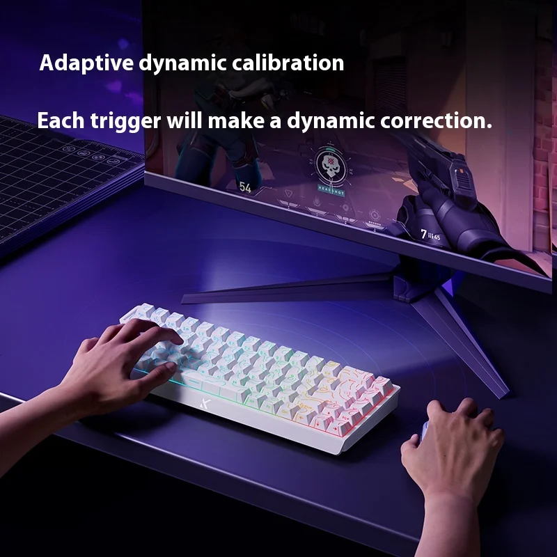 MCHOSE Ace68 Magnetic Axis Mechanical Keyboard Wired 68Keys Low