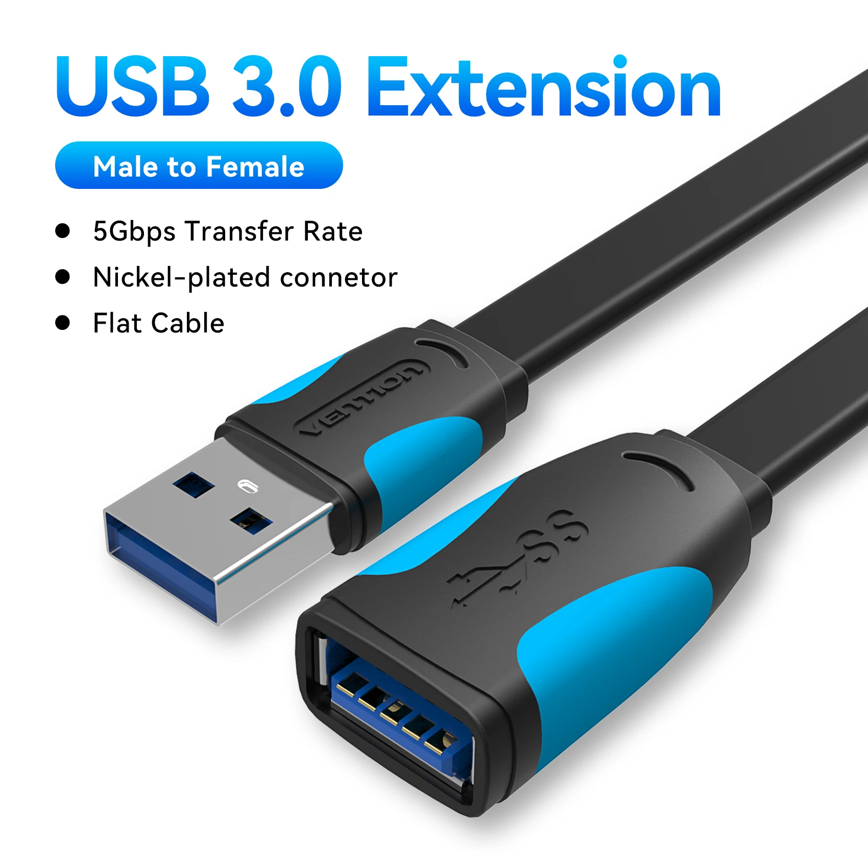 Premium USB Male to Female Extension Cable for Enhanced Data Transfer