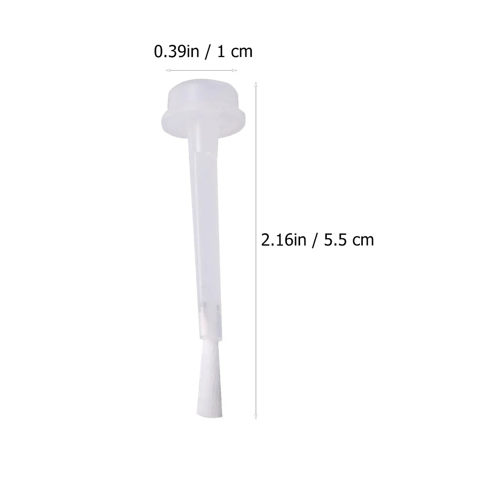 50 Pcs Nail Polish Replacement Brush Supplies Bottle Accessory Plastic Set Portable Shop 6