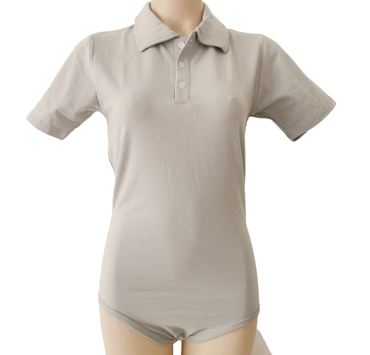 Adult grey bodysuit polo onesie abdl clothes