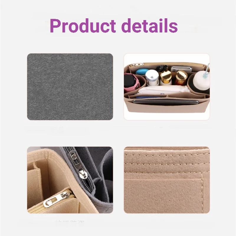 【Soft and Light】Bag Organizer Insert For Prada Duet Re-nylon Bucket Organiser Divider Shaper Protector Compartment Inner