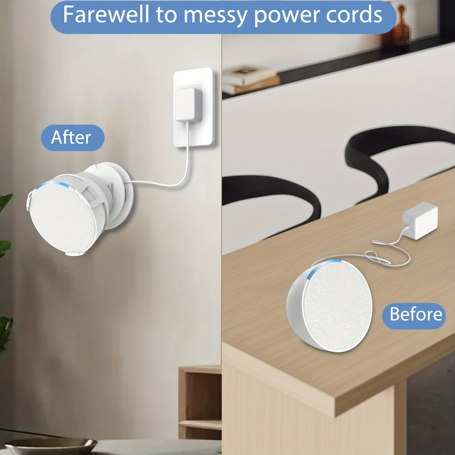 Adjustable Angle Smart Audio Stand with Wall-Mount Storage Rack