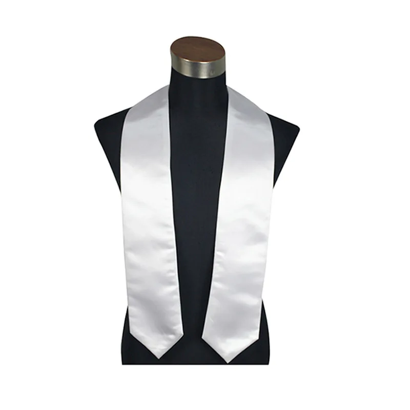 

Free Shipping 5pcs/lot Sublimation Blanks Graduation Scarf Honor Shawl Protocol Ribbon Fanon Printing by Flat Heat Press