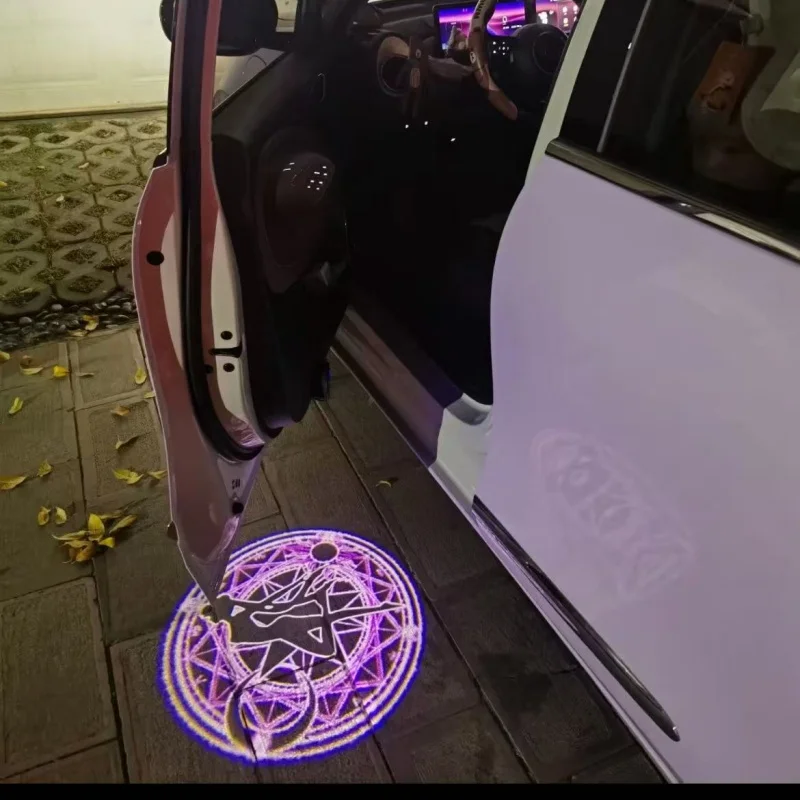 Anime Sailor Moon Car Welcome Light Projector Lamp Motorcycle Atmosphere Cute Gift Accessory Floor Decoration 3