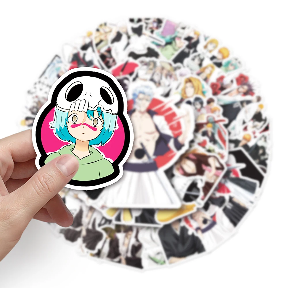 10/30/50PCS Cool Anime BLEACH Graffiti Stickers DIY Waterproof Phone Laptop  Skateboard Luggage Guitar Cartoon Kid Sticker Toy