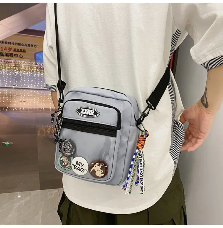 Korean Fashion Crossbody Bags For Women and Men Unisex Itabag Transparent Pocket Phone Bag and Purse Small Shoulder Bag Ita bag
