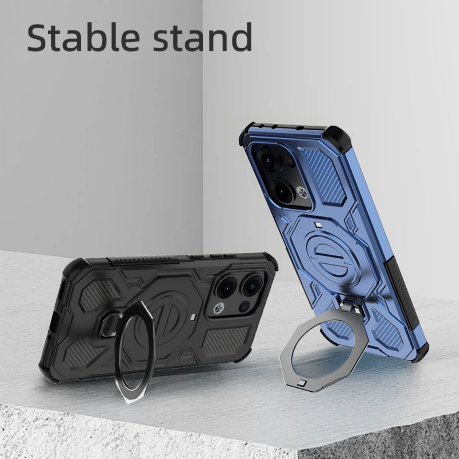 Anti-Drop Magnetic Mount Phone Case with Stand - Shell Cover