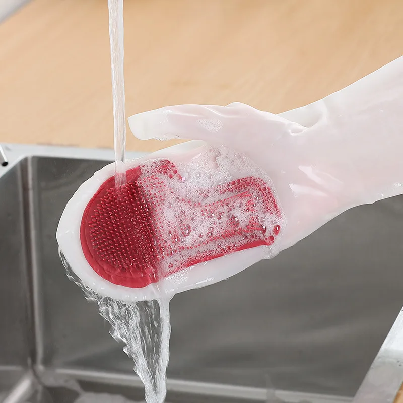 (🔥Hot Sale Now-48% Off)silicone Dish Washing Gloves