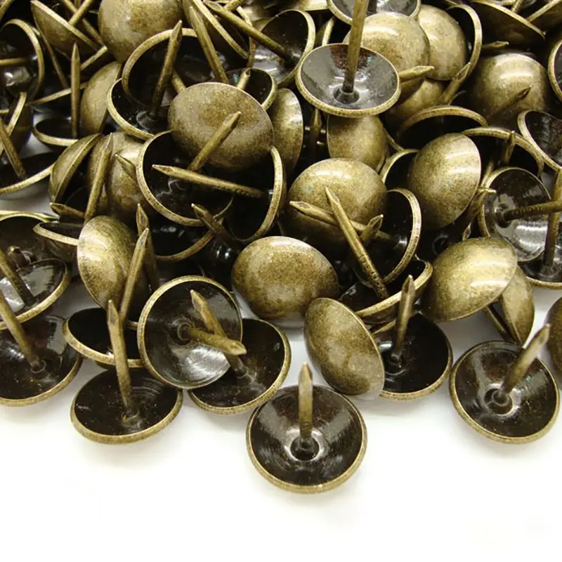 Thumbtack Wine Case Box Sofa Decorative Tack Stud Pushpin Doornail Hardware Antique Bronze Upholstery Thicken Nail 50Pcs/lot